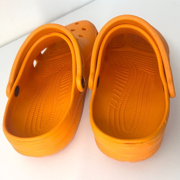 W 10-11/ M 8-9 Crocs Unisex Adult Iconic Orange Classic Clog Sandal *READ BELOW - Picture 5 of 13
